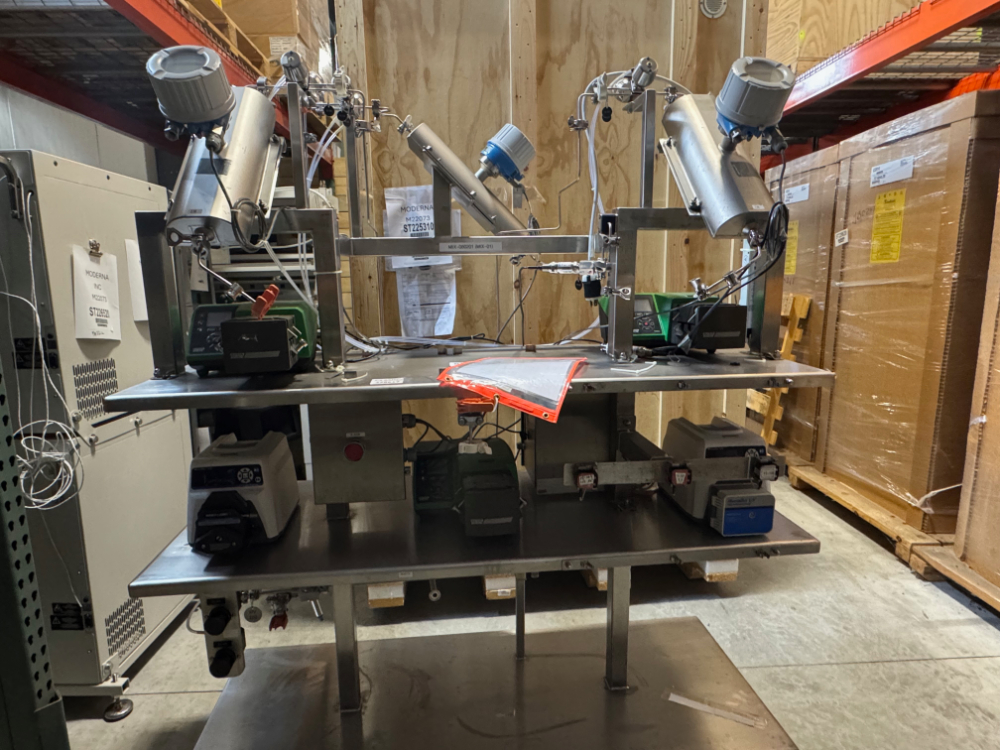 Image of Stainless Steel Table of Peristaltic Pumps
